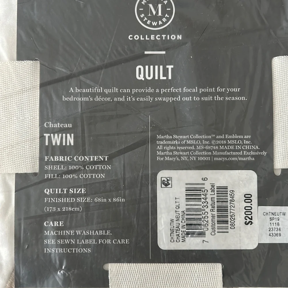 Martha Stewart Quilt